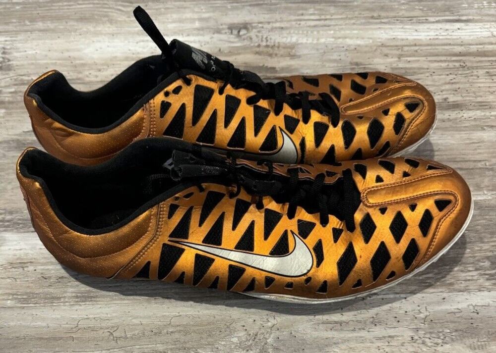 Nike Zoom Maxcat 3 Orange Black Men’s Size 12 Track Spikes